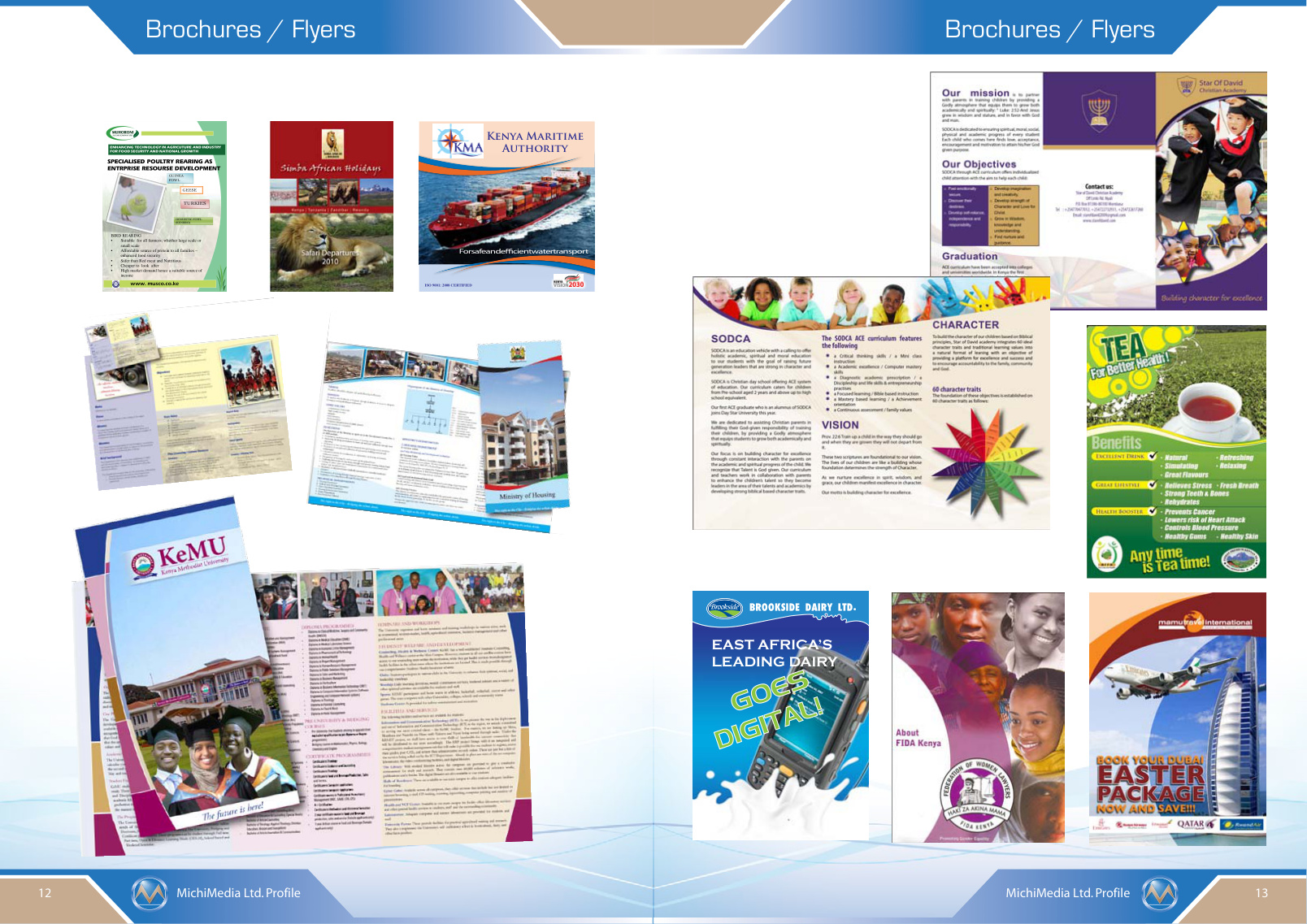 Brochures & Flyers portfolio sample
