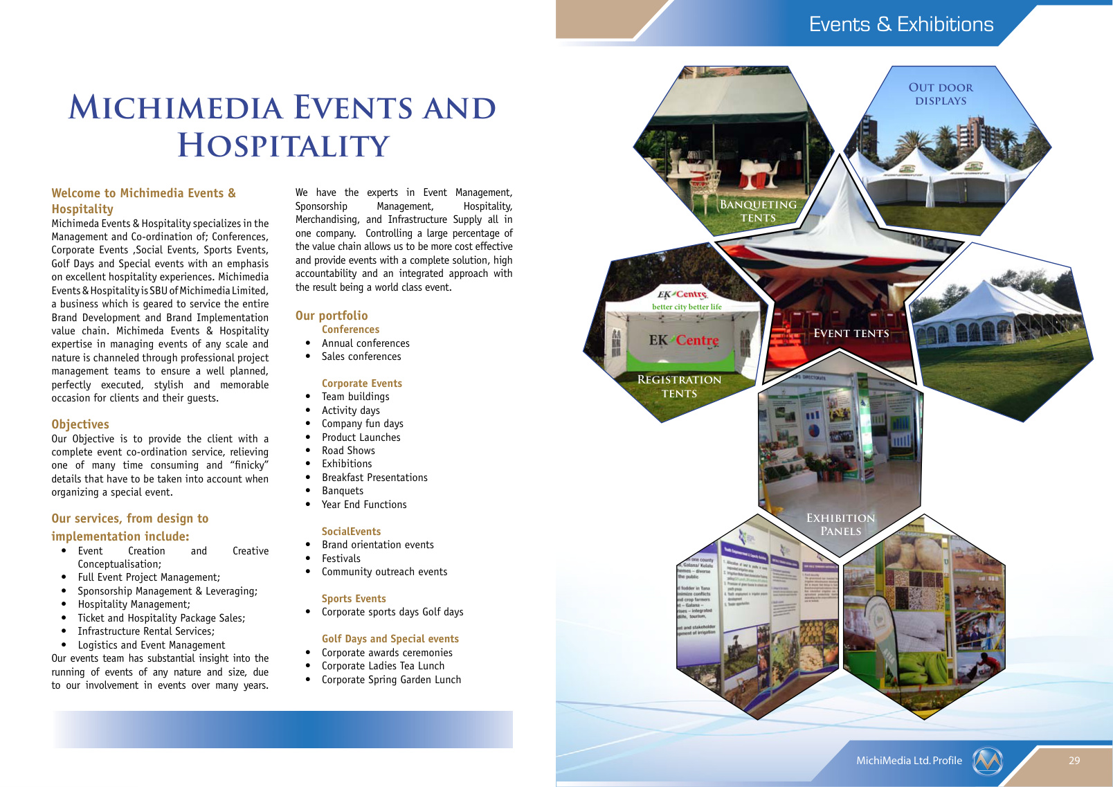 Michimedia events and exhibitions portfolio