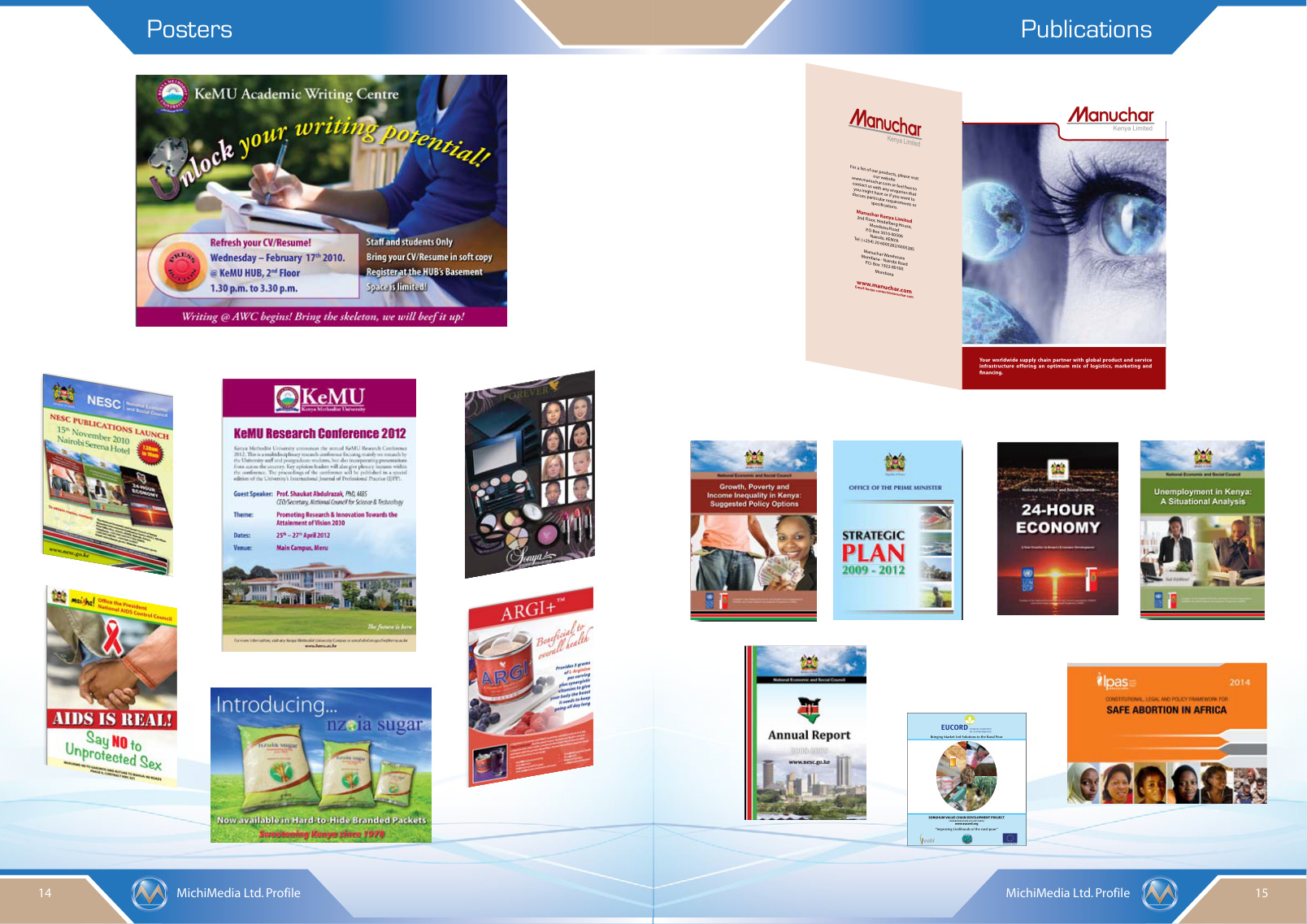 Posters & Publications portfolio sample