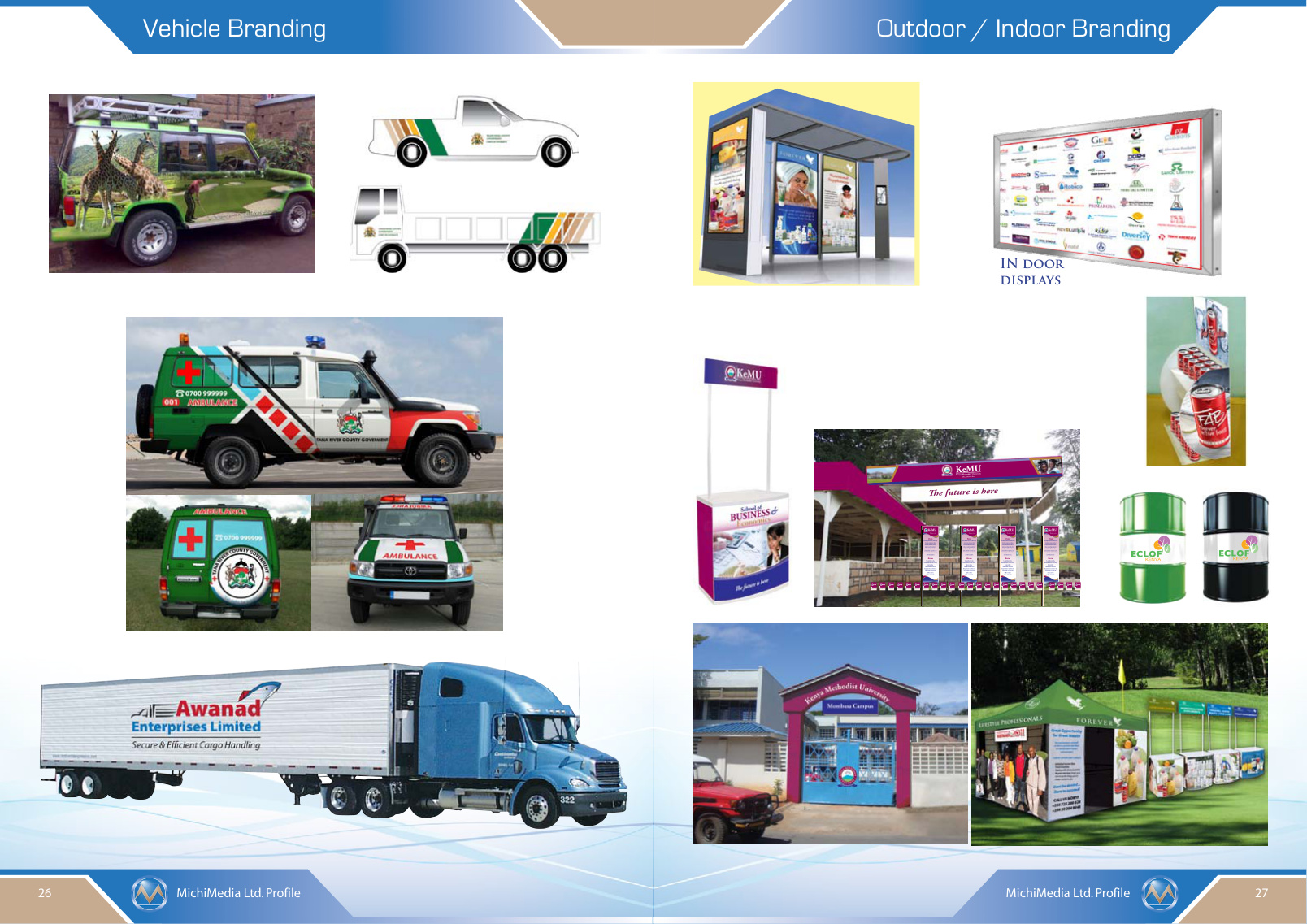 Vehicle & Outdoor / Indoor Branding portfolio sample